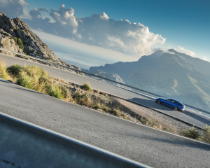 Kia Stinger blue dynamic  (14)